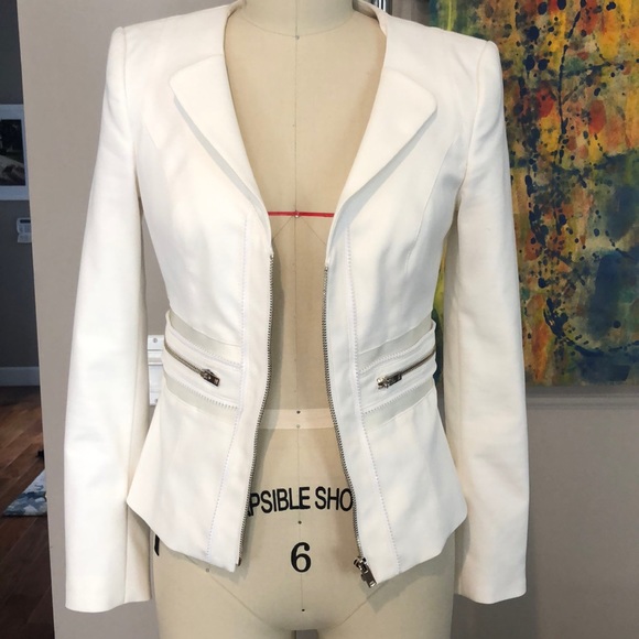 bebe Jackets & Blazers - White lined blazer